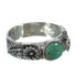 Southwest Genuine Sterling Silver Turquoise Flower Ring Size 8-1/2 YX91624